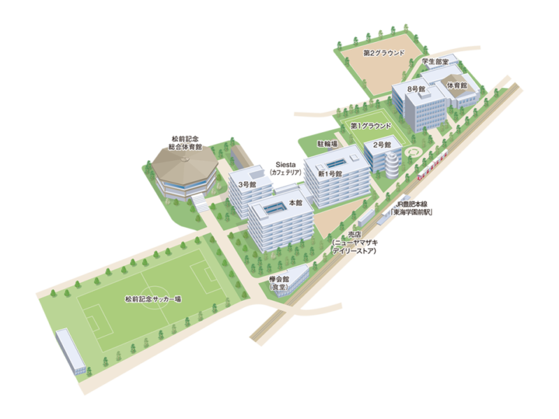 東海大学熊本キャンパス_俯瞰図